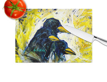 Load image into Gallery viewer, Baked In A Pie Crows Glass Cutting Boards – Durable, Decorative Kitchen Art