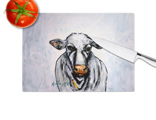 Load image into Gallery viewer, Bessie the Cow Glass Cutting Boards – Durable, Decorative Kitchen Art