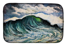 Load image into Gallery viewer, Big Blue Wave Dish Drying Mat – Absorbent, Artistic Kitchen Essentials