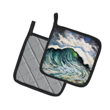 Load image into Gallery viewer, Big Blue Wave Pot Holders - Set of 2 Decorative Kitchen Helpers | Made in the USA