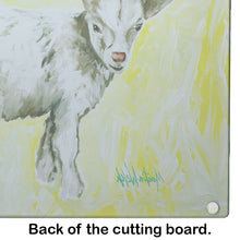 Load image into Gallery viewer, Billy The Kid Goat Glass Cutting Boards – Durable, Decorative Kitchen Art