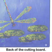 Load image into Gallery viewer, Blue Dragonfly Glass Cutting Boards – Durable, Decorative Kitchen Art