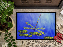Load image into Gallery viewer, Blue Dragonfly Doormat