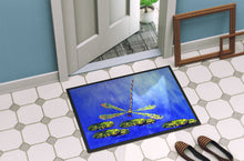 Load image into Gallery viewer, Blue Dragonfly Doormat