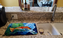 Load image into Gallery viewer, Break Through Red Fish Dish Drying Mat – Absorbent, Artistic Kitchen Essentials