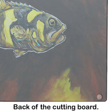 Load image into Gallery viewer, Bumblebee Fish Glass Cutting Boards – Durable, Decorative Kitchen Art