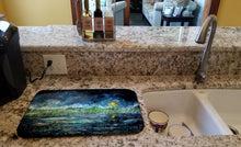 Load image into Gallery viewer, By The Moonlight Dish Drying Mat – Absorbent, Artistic Kitchen Essentials