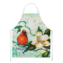 Load image into Gallery viewer, Cardinal Aqua Apron – Artist-Designed Kitchen, BBQ &amp; Craft Apron