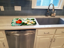 Load image into Gallery viewer, Cardinal Aqua Dish Drying Mat – Absorbent, Artistic Kitchen Essentials