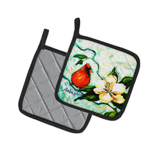 Load image into Gallery viewer, Cardinal Aqua Pot Holders - Set of 2 Decorative Kitchen Helpers | Made in the USA