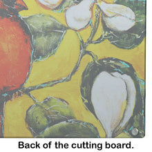 Load image into Gallery viewer, Cardinal Ochre Glass Cutting Boards – Durable, Decorative Kitchen Art
