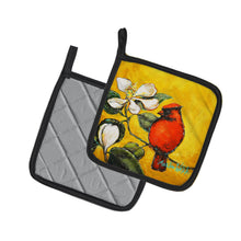 Load image into Gallery viewer, Cardinal Ochre Pot Holders - Set of 2 Decorative Kitchen Helpers | Made in the USA