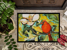 Load image into Gallery viewer, Cardinal with Magnolia Doormat-24x36 Indoor / Outdoor Rug | Made in USA