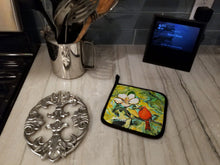 Load image into Gallery viewer, Cardinal with Magnolia Pot Holders - Set of 2 Decorative Kitchen Helpers | Made in the USA