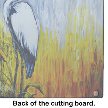 Load image into Gallery viewer, Cattin Around Heron Glass Cutting Boards – Durable, Decorative Kitchen Art