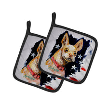 Load image into Gallery viewer, Chevy Boston Terrier Pot Holders - Set of 2 Decorative Kitchen Helpers | Made in the USA