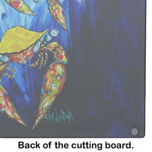 Load image into Gallery viewer, Crab Fair Glass Cutting Boards – Durable, Decorative Kitchen Art