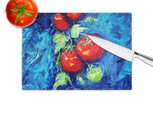 Load image into Gallery viewer, Creole Tomatoes Glass Cutting Boards – Durable, Decorative Kitchen Art