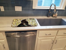 Load image into Gallery viewer, Crows Matt and Chester Dish Drying Mat – Absorbent, Artistic Kitchen Essentials