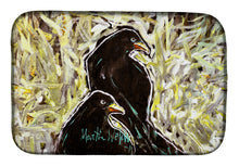 Load image into Gallery viewer, Crows Matt and Chester Dish Drying Mat – Absorbent, Artistic Kitchen Essentials