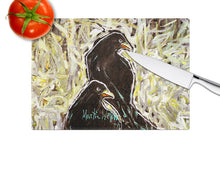 Load image into Gallery viewer, Crows Matt and Chester Glass Cutting Boards – Durable, Decorative Kitchen Art