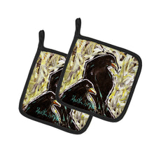 Load image into Gallery viewer, Crows Matt and Chester Pot Holders - Set of 2 Decorative Kitchen Helpers | Made in the USA