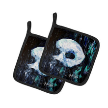 Load image into Gallery viewer, Cryptic Mask Pot Holders - Set of 2 Decorative Kitchen Helpers | Made in the USA