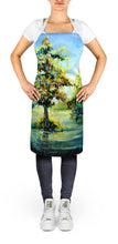 Load image into Gallery viewer, Cypress Tree in the Bayou Blue Apron – Artist-Designed Kitchen, BBQ &amp; Craft Apron