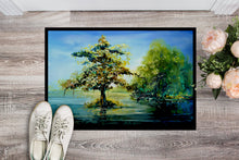 Load image into Gallery viewer, Cypress Tree in the Bayou Blue Doormat