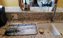 Load image into Gallery viewer, Early Morning Dish Drying Mat – Absorbent, Artistic Kitchen Essentials