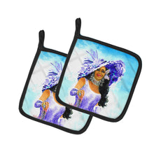 Load image into Gallery viewer, Easter Parade Pot Holders - Set of 2 Decorative Kitchen Helpers | Made in the USA