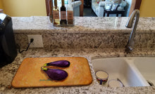 Load image into Gallery viewer, EP II Eggplant Dish Drying Mat – Absorbent, Artistic Kitchen Essentials