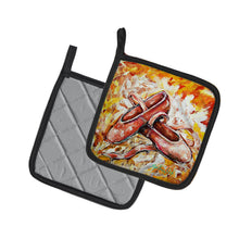 Load image into Gallery viewer, First Step Ballet Shoes Pot Holders - Set of 2 Decorative Kitchen Helpers | Made in the USA
