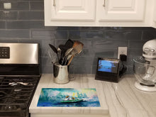 Load image into Gallery viewer, Fishing On The Bayou Glass Cutting Boards – Durable, Decorative Kitchen Art