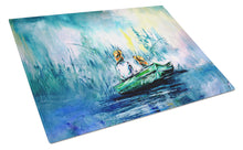 Load image into Gallery viewer, Fishing On The Bayou Glass Cutting Boards – Durable, Decorative Kitchen Art