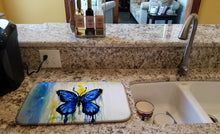 Load image into Gallery viewer, Flutter Butterfly Dish Drying Mat – Absorbent, Artistic Kitchen Essentials