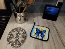 Load image into Gallery viewer, Flutter Butterfly Pot Holders - Set of 2 Decorative Kitchen Helpers | Made in the USA