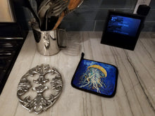 Load image into Gallery viewer, Free Fall Jellyfish Pot Holders - Set of 2 Decorative Kitchen Helpers | Made in the USA