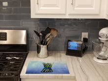 Load image into Gallery viewer, Fresh Bunch Asparagus Glass Cutting Boards – Durable, Decorative Kitchen Art