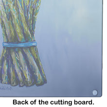 Load image into Gallery viewer, Fresh Bunch Asparagus Glass Cutting Boards – Durable, Decorative Kitchen Art
