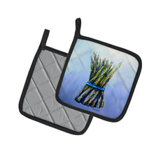 Load image into Gallery viewer, Fresh Bunch Asparagus Pot Holders - Set of 2 Decorative Kitchen Helpers | Made in the USA