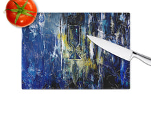 Load image into Gallery viewer, Glimer Star of David Glass Cutting Boards – Durable, Decorative Kitchen Art