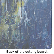 Load image into Gallery viewer, Glimer Star of David Glass Cutting Boards – Durable, Decorative Kitchen Art