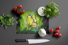 Load image into Gallery viewer, Glover Fly Sage Butterfly Glass Cutting Boards – Durable, Decorative Kitchen Art
