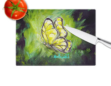 Load image into Gallery viewer, Glover Fly Sage Butterfly Glass Cutting Boards – Durable, Decorative Kitchen Art