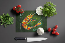 Load image into Gallery viewer, Green Waters Shrimp Glass Cutting Boards – Durable, Decorative Kitchen Art