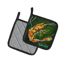 Load image into Gallery viewer, Green Waters Shrimp Pot Holders - Set of 2 Decorative Kitchen Helpers | Made in the USA