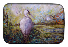 Load image into Gallery viewer, Heron in the Swamp Dish Drying Mat – Absorbent, Artistic Kitchen Essentials