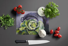 Load image into Gallery viewer, Home Grown In Plaquemines Parish Cabbage Glass Cutting Boards – Durable, Decorative Kitchen Art