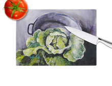 Load image into Gallery viewer, Home Grown In Plaquemines Parish Cabbage Glass Cutting Boards – Durable, Decorative Kitchen Art